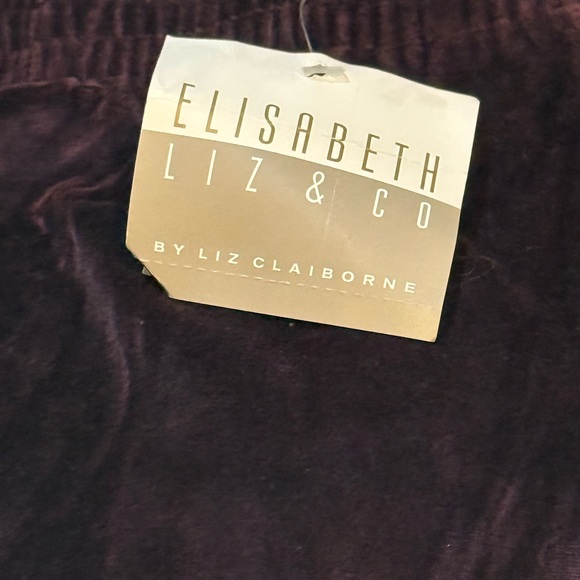 Elisabeth Liz Claiborne red sweatpants bottoms - Picture 3 of 6